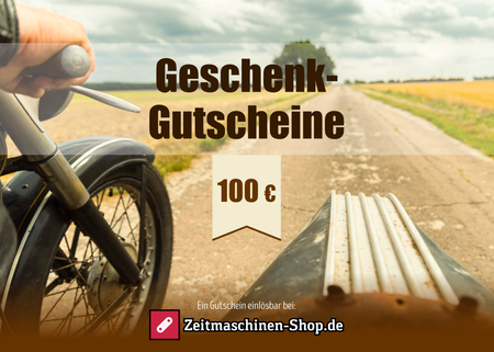 Gutschein - Zeitmaschinen-Shop.de (Postalischer Versand) - 100 Euro